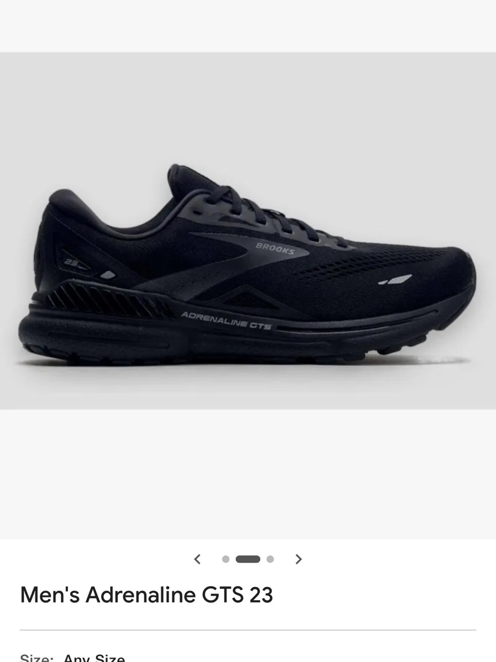 Brooks Black Adrenaline running shoes
